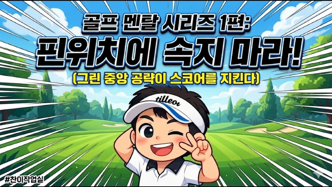 ⛳ 골프 멘탈 시리즈 1편 | 핀위치에 속지 마라!그린 중앙 공략이 스코어를 지킨다.