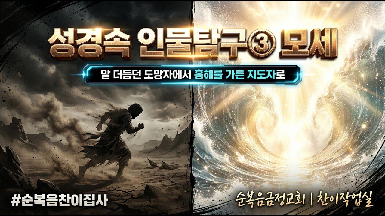 “저는 못해요”라고 다섯 번 말한 사람 — 성경속인물탐구 세 번째, 모세 이야기 🌊